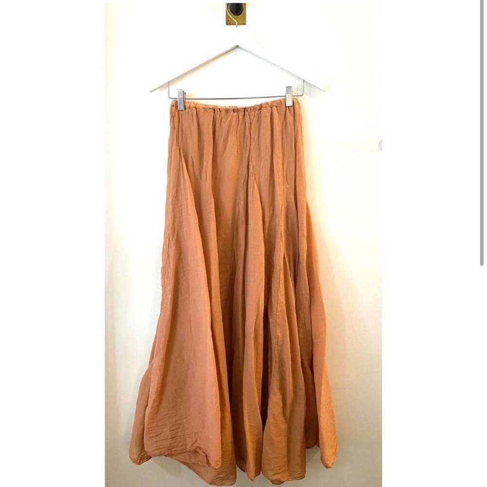 CP SHADES Lily Skirt Sunset Medium Women’s 100% Linen $390 Free People 8 10 12